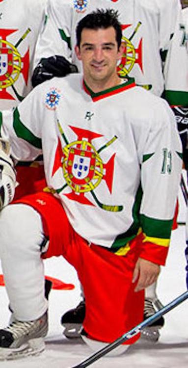 (picture of Portugal Ice Hockey's #13, Christopher Leite)